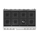 THOR Kitchen ARG48 48-Inch Stainless Steel Natural Gas Range – Top View of Burners