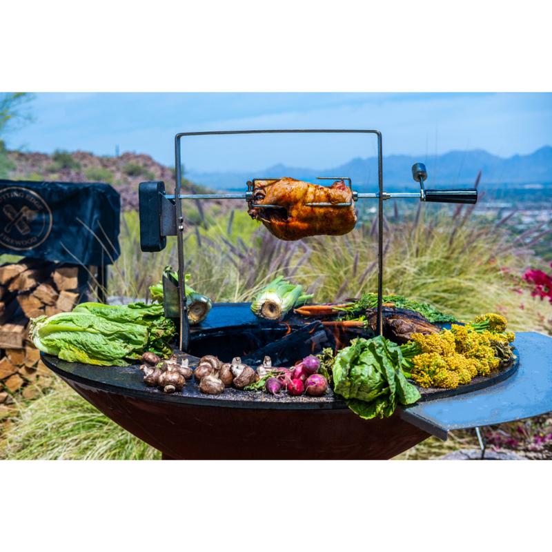 Arteflame Barbecue Grill Rotisserie With Cordless Motor