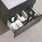 Bliss 24 in. Wall Mount Modern Bathroom Vanity - Gray Oak