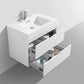 Bliss 30 in. Wall Mount Modern Bathroom Vanity - High Gloss White