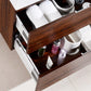 Bliss 30 in. Wall Mount Modern Bathroom Vanity - Walnut