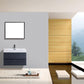 Bliss 36 in. Wall Mount Modern Bathroom Vanity - Gray Oak