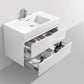 Bliss 36 in. Wall Mount Modern Bathroom Vanity - High Gloss White