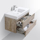Bliss 40 in. Wall Mount Modern Bathroom Vanity - Nature Wood