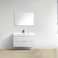 Bliss 40 in. Wall Mount Modern Bathroom Vanity - High Gloss White