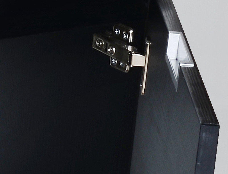 KubeBath Bliss 60 in. Single Sink Wall Mount Modern Bathroom Vanity - Black, BSL60S-BK