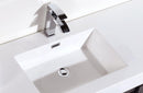 KubeBath Bliss 60 in. Single Sink Wall Mount Modern Bathroom Vanity - High Gloss White, BSL60S-GW