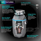FORNO Acqua BrightDiamond 3/4HP Super Quiet Garbage Disposal Corded with Motion Sensor Cabinet Light & Pre-Wired Air Switch