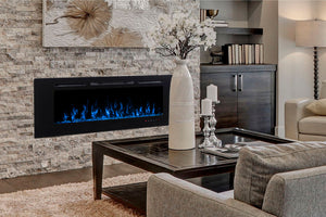 Challenger 60'' Wall Mount / Recessed Linear Electric Fireplace