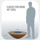 Arteflame Classic 40" Black Label - Fire Bowl With Cooktop