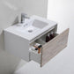 Divario 30 in. Wall Mount Modern Bathroom Vanity - Nature Wood