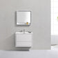 KubeBath DeLusso 30 in. Wall Mount Modern Bathroom Vanity - High Glossy White, DL30-GW