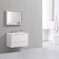 KubeBath De Lusso 36 in. Wall Mount Modern Bathroom Vanity - High Gloss White, DL36-GW