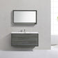 KubeBath De Lusso 48 in. Single Sink Wall Mount Modern Bathroom Vanity - Ocean Gray, DL48S-BE