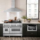 ZLINE 48" Kitchen Package with Stainless Steel Dual Fuel Range and Convertible Vent Range Hood (2KP-RARH48)