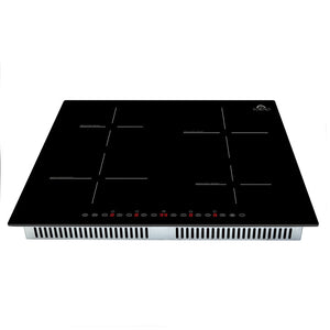 FORNO Parco 24-Inch Induction Cooktop, 4 Zones, 7200W, Touch Control, 9 Power Levels & Booster Function - FCTIN0583-24