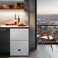 FORNO Como 24-Inch Drawer Refrigerator Stainless Steel Outdoor/Indoor 4.87 cu.ft. Capacity - FDROD1611-24S