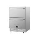 FORNO Como 24-Inch Drawer Refrigerator Stainless Steel Outdoor/Indoor 4.87 cu.ft. Capacity - FDROD1611-24S