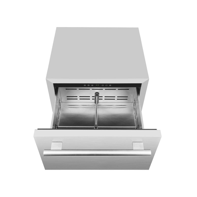 FORNO Como 24-Inch Drawer Refrigerator Stainless Steel Outdoor/Indoor 4.87 cu.ft. Capacity - FDROD1611-24S
