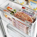 FORNO Maderno 28-Inch Built-In 13.6 Cu.Ft. Convertible Refrigerator in Stainless Steel, Left Swing with Decorative Grill FFFFD1722-32LSG