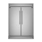 Forno Appliance Package - 48" Dual Fuel Range and 60" Refrigerator with Modern Grill Trim, FBDL-017-03CAUS