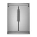 Forno Appliance Package - 48" Dual Fuel Range, Wall Mount Range Hood and 60" Refrigerator with Modern Grill Trim, FBDL-017-04CAUS