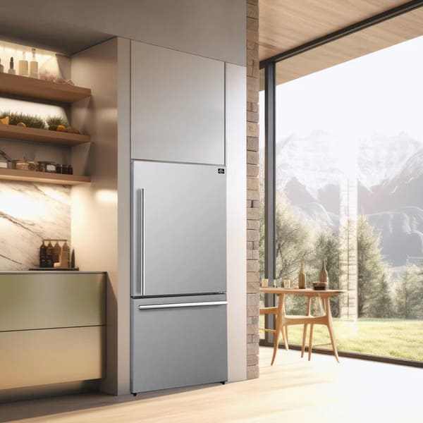 FORNO 2-Piece Appliance Package - 30-Inch Electric Range and 31-Inch Refrigerator, Right Hinge in Stainless Steel FBDL-013-01CAUS