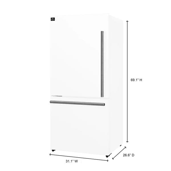 FORNO Milano Espresso Package - 62-Inch, 34.4 cu. ft. Refrigerators with Bottom Freezers