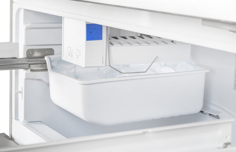 FORNO 35 Inch 17.5 cu ft French Door Refrigerator with Ice Maker in Stainless Steel With Built-in Style Grille Trim Kit - FFFFD1974-35SG