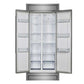 Forno Salerno 33" Built-in Stainless Steel Refrigerator 15.6 cu. ft - With Modern Decorative Grill - 37" Wide - FFRBI1805-37MG