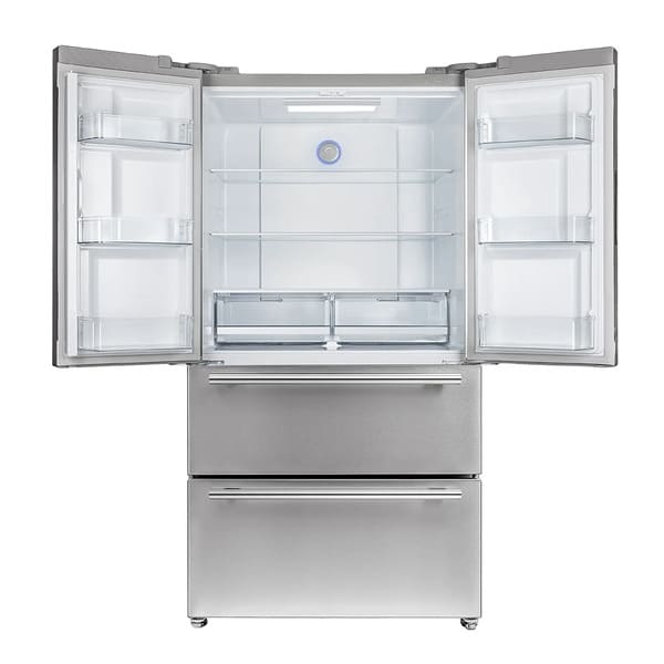 FORNO 2-Piece Appliance Package - 36-Inch Electric Range and 36-Inch French Door Refrigerator in Stainless Steel FBDL-013-08CAUS
