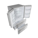 FORNO 3-Piece Appliance Package - 36-Inch Marco Gas Range, French Door Refrigerator, & Dishwasher in Stainless Steel FBDL-009-01CAUS