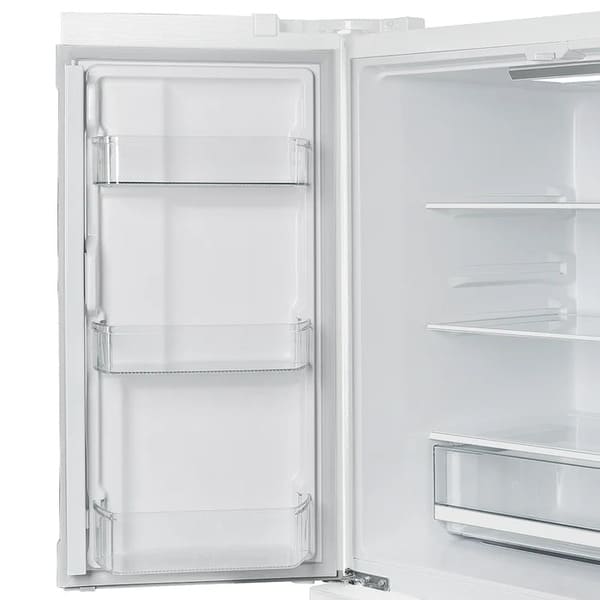 FORNO 2-Piece Appliance Package - 30-Inch Slide-In Induction Range and 36-Inch French Door Refrigerator in White with Stainless Steel Handle FBDL-014-08CAUS