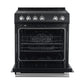 Forno Espresso Package - 30" Electric Range, Range Hood, and Refrigerator in Stainless, White, or Black