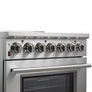 FORNO 2-Piece Appliance Package - 30-Inch Electric Range and 36-Inch French Door Refrigerator in Stainless Steel FBDL-013-03CAUS