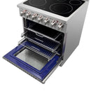 FORNO 2-Piece Appliance Package - 30-Inch Electric Range and 36-Inch Side by Side Refrigerator with Water Dispenser in Stainless Steel FBDL-013-04CAUS
