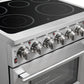 FORNO 2-Piece Appliance Package - 30-Inch Electric Range and 31-Inch Refrigerator, Right Hinge in Stainless Steel FBDL-013-01CAUS