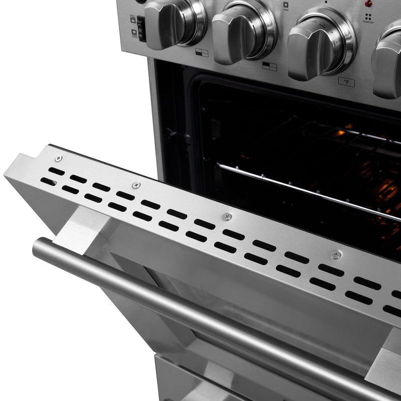 Forno 24″ Loiano Electric Range with 4 Element Burners - FFSEL6069-24