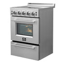 Forno 24″ Loiano Electric Range with 4 Element Burners - FFSEL6069-24