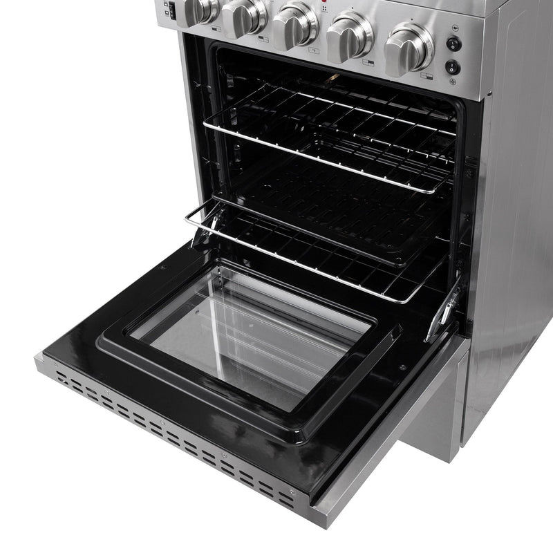 Forno 24″ Loiano Electric Range with 4 Element Burners - FFSEL6069-24