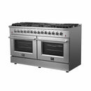 Forno Galiano 60-Inch Dual Fuel Range with 240v Electric Oven - 10 Burners in Stainless Steel (FFSGS6156-60)
