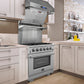 Forno Appliance Package - 30" Gas Range and 30" Refrigerator with Ice Maker, FBDL-019-01CAUS