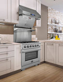 Forno Appliance Package - 30" Gas Range and 30" Refrigerator with Ice Maker, FBDL-019-01CAUS