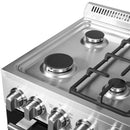 Forno 20″ Lamazze Gas Range with 4 Sealed Burners - FFSGS6265-20