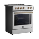 FORNO Leonardo Espresso 30" Slide-In Electric Induction in Stainless-Steel - FFSIN0982-30