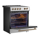 FORNO Leonardo Espresso 30" Slide-In Electric Induction in Stainless-Steel - FFSIN0982-30