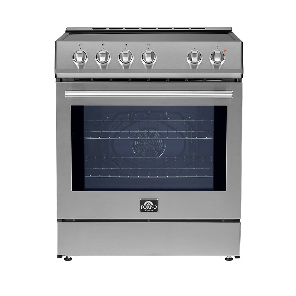 FORNO Leonardo Espresso 30" Slide-In Electric Induction in Stainless-Steel - FFSIN0982-30