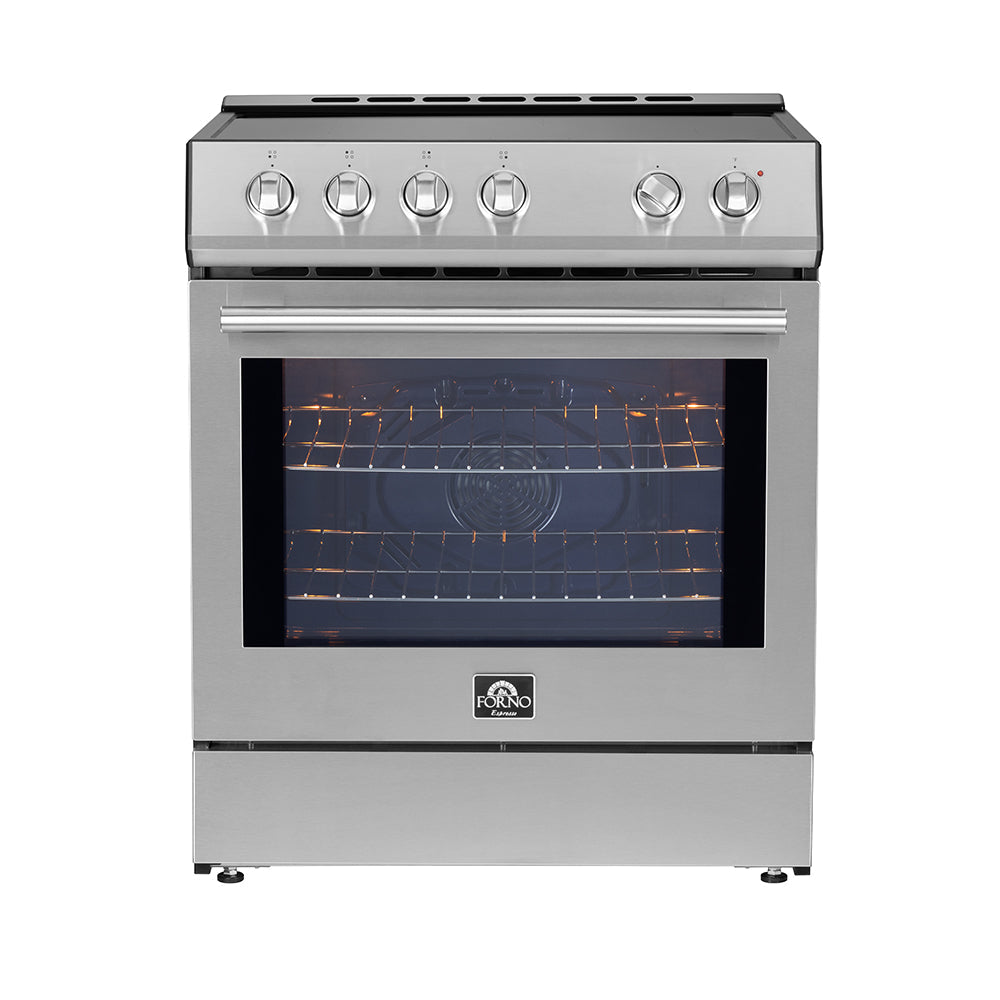 FORNO Leonardo Espresso 30" Slide-In Electric Induction in Stainless-Steel - FFSIN0982-30