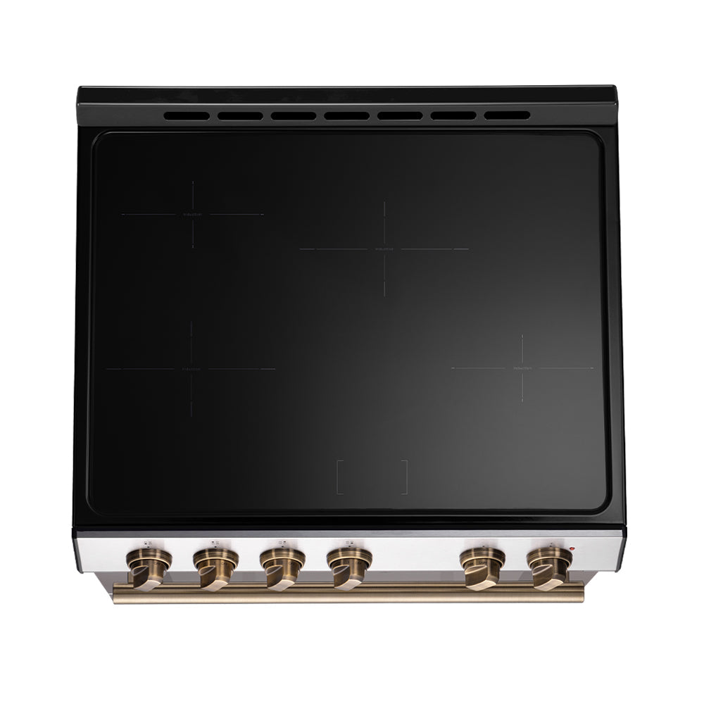 FORNO Leonardo Espresso 30" Slide-In Electric Induction in Stainless-Steel - FFSIN0982-30