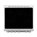 FORNO 2-Piece Appliance Package - 30-Inch Slide-In Induction Range and 36-Inch French Door Refrigerator in White with Stainless Steel Handle FBDL-014-08CAUS